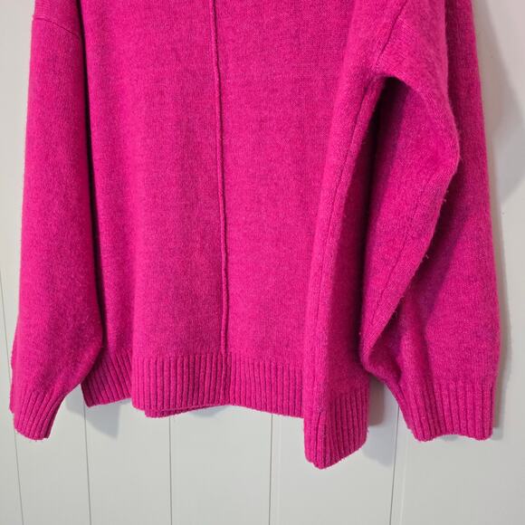 Vince Camuto Pink V-Neck Sweater Pullover Stretch Lightweight Size L - Picture 10 of 10